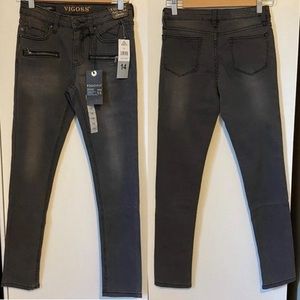 FINALSALE Vigoss ‘The Jagger’ Skinny Grey Jean A